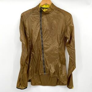 Mavic Cycling Jacket Women’s Medium Gold‎ Altium Vented Lightweight Bike Sports